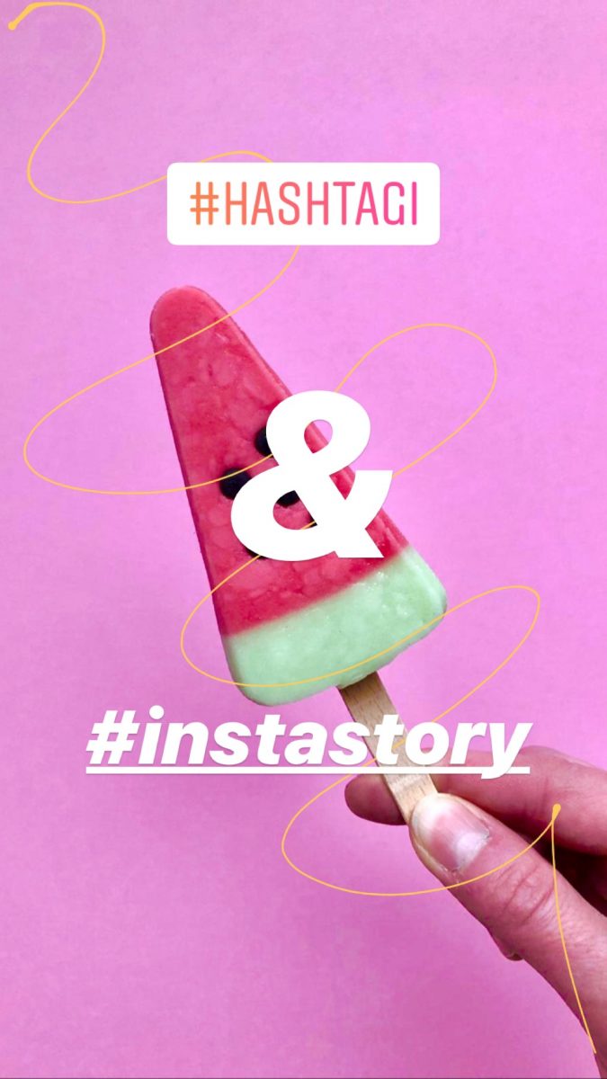 Hashtagi w Instagram Story